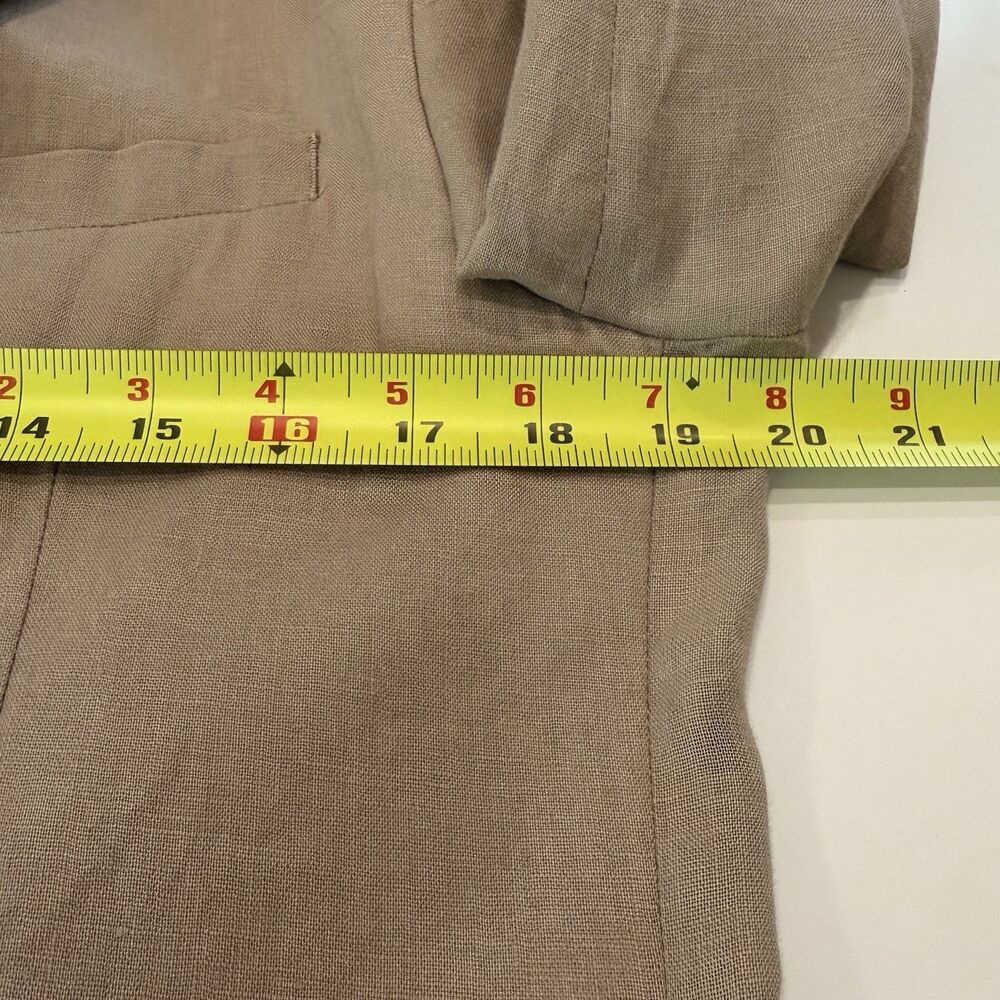 H&M Mens 100% Linen Slim Fit Blazer Jacket Sz 38R Beach Wedding Cruise Business - Picture 3 of 6